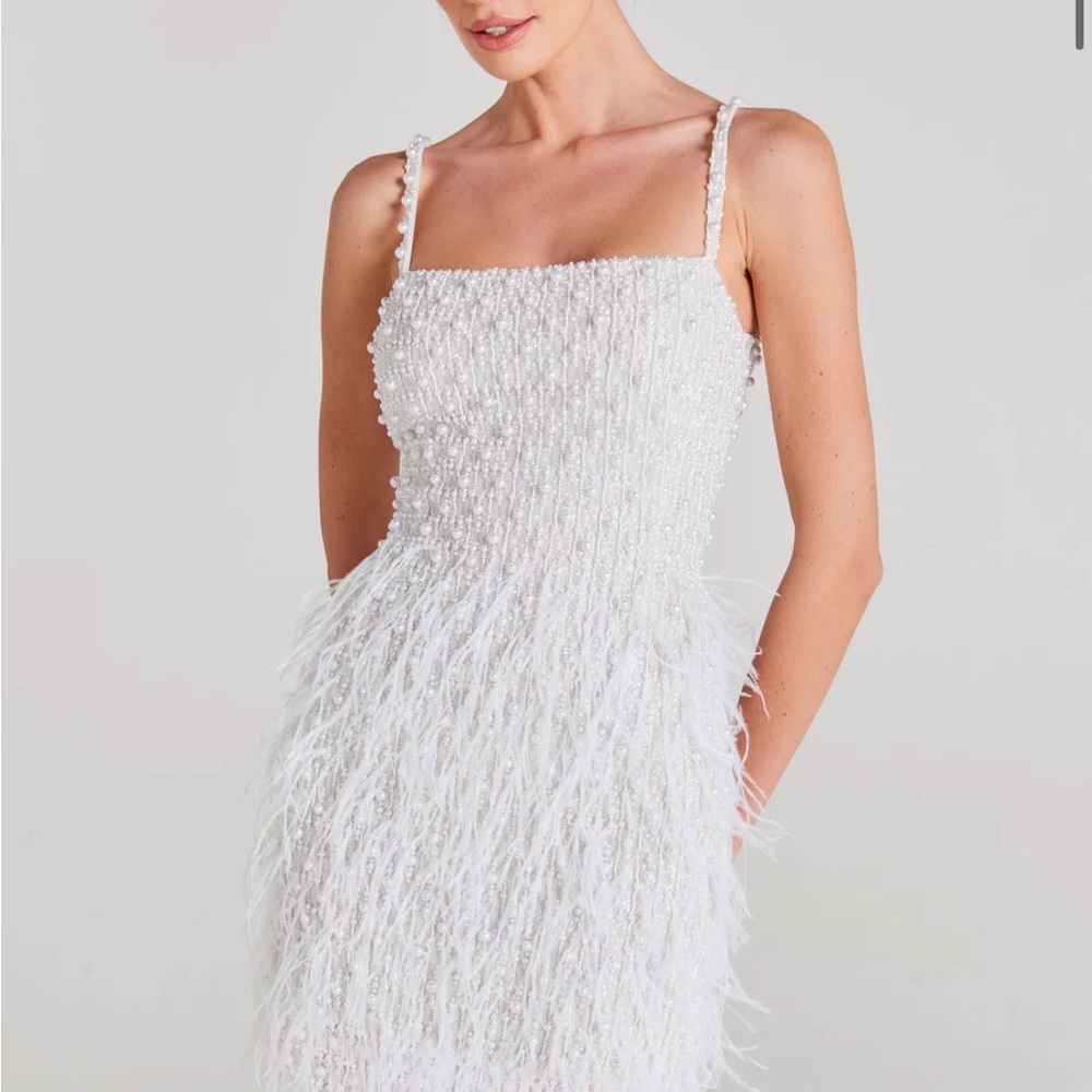NADINE MERABI Carrie white dress